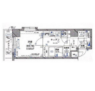 東京都新宿区新小川町 賃貸マンション 1K