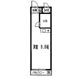 東京都新宿区若松町 賃貸マンション 1R